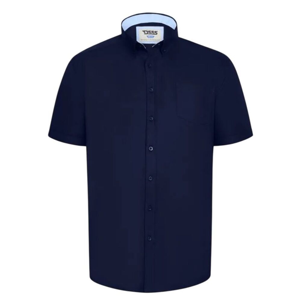 Duke Mens James D555 Tall Short-Sleeved Shirt / Navy